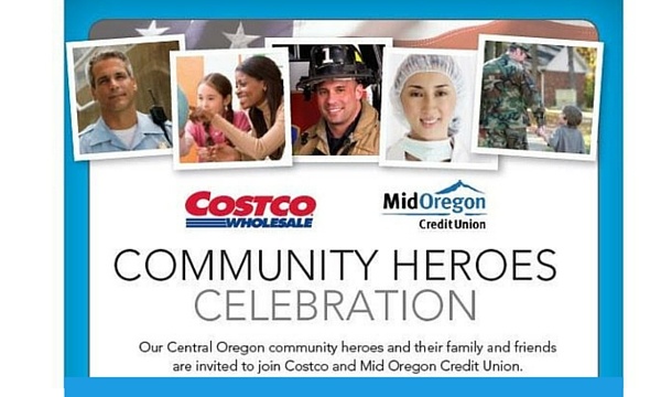 Costco Community Heroes Celebration Sign