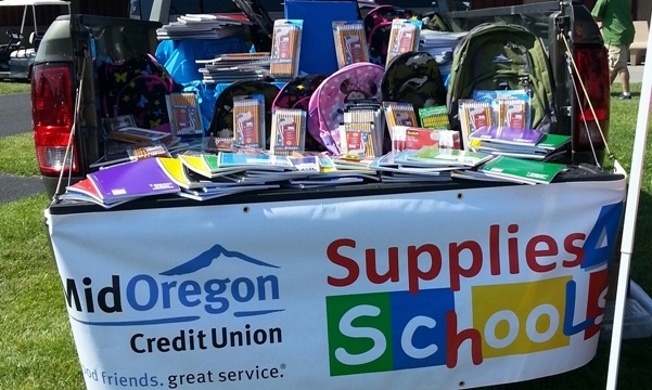 Supplies 4 Schools-a Way Everyone Can Help- Truck bed filled with school supplies.