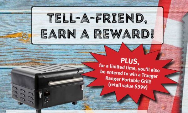 MId Oregon Credit Union Tell-a-Friend Referral Drawing- Traeger Ranger Grill Prize