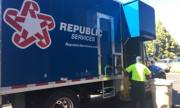 Free Shred Day is Happening! | Republic Services Shredding Truck with Operator