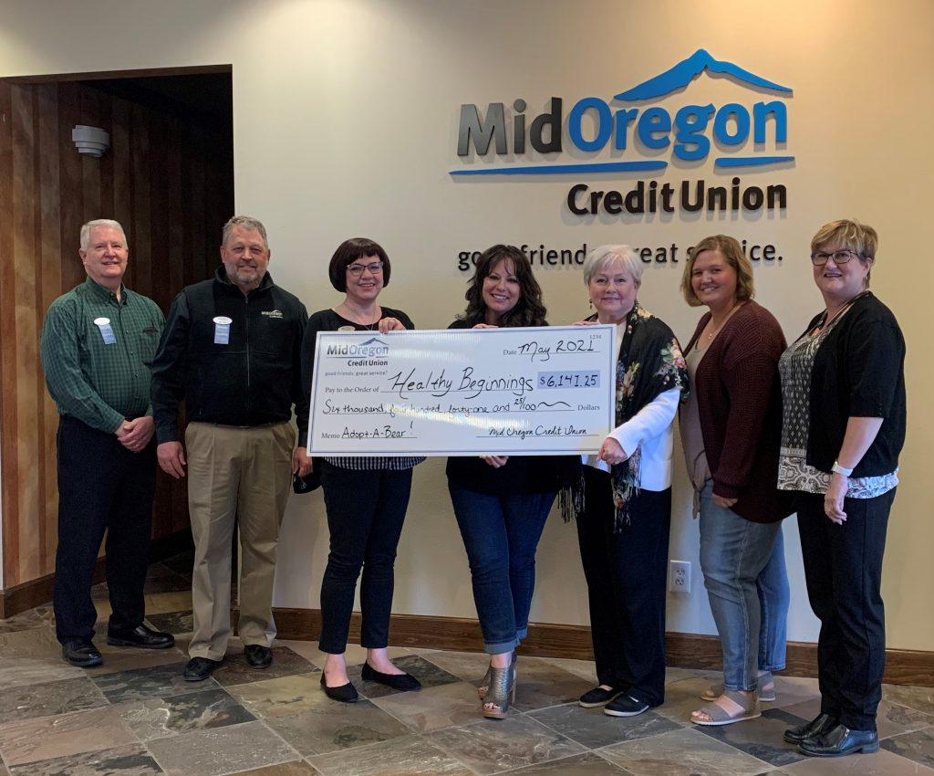 Mid Oregon Credit Union Members Raise Over $6,100 to Help Healthy Beginnings