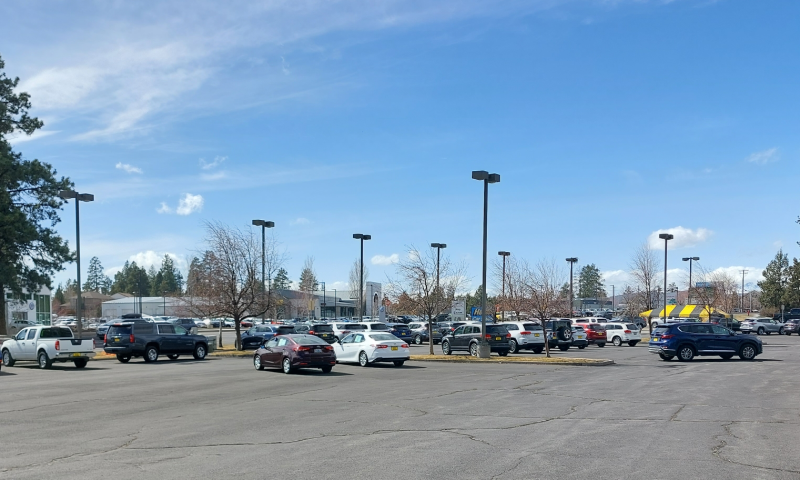 Why Auto Loan Pre-Approvals are Critical Today | Largely Empty Dealer Lot in Bend Oregon