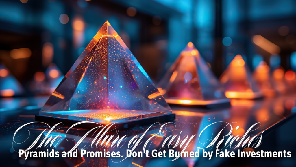 Pyramids and Promises. Don't Get Burned by Fake Investments. Mid Oregon Credit Union Blog Fraud Prevention